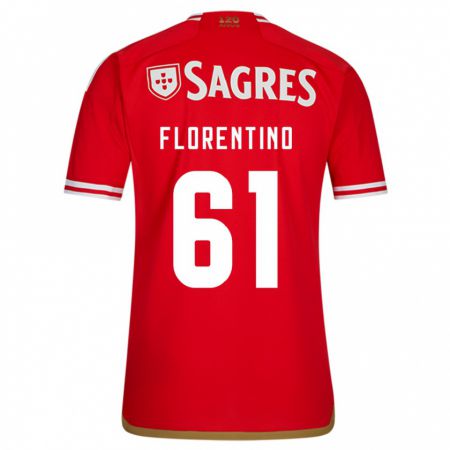 Kandiny Kinder Florentino #61 Rot Heimtrikot Trikot 2023/24 T-Shirt