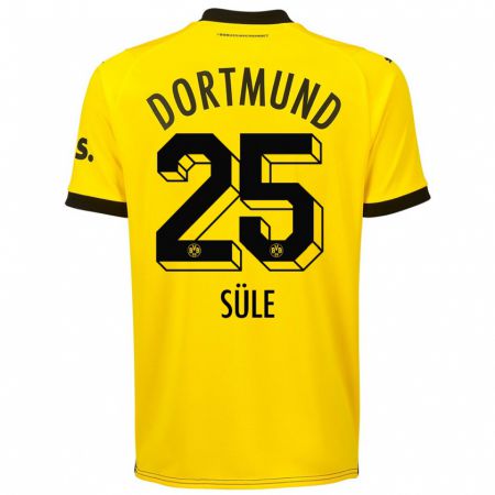 Kandiny Kinder Niklas Süle #25 Gelb Heimtrikot Trikot 2023/24 T-Shirt