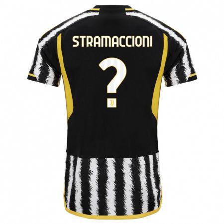 Kandiny Kinder Diego Stramaccioni #0 Schwarz-Weiss Heimtrikot Trikot 2023/24 T-Shirt