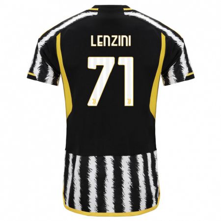 Kandiny Kinder Martina Lenzini #71 Schwarz-Weiss Heimtrikot Trikot 2023/24 T-Shirt