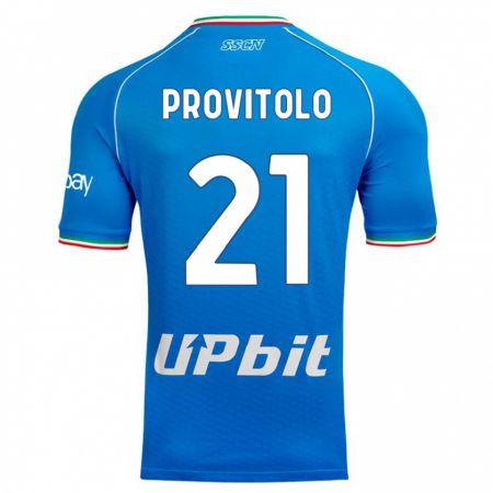 Kandiny Kinder Vincenzo Provitolo #21 Himmelblau Heimtrikot Trikot 2023/24 T-Shirt