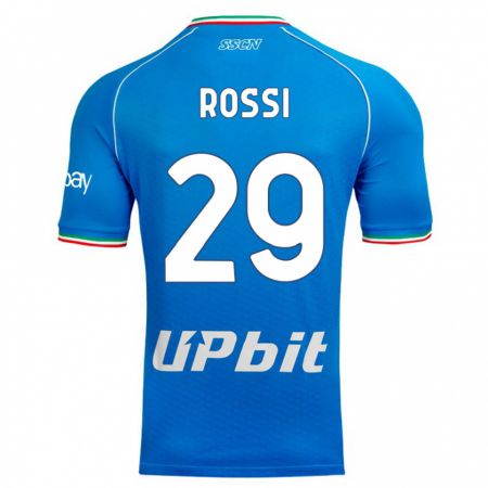 Kandiny Kinder Francesco Rossi #29 Himmelblau Heimtrikot Trikot 2023/24 T-Shirt