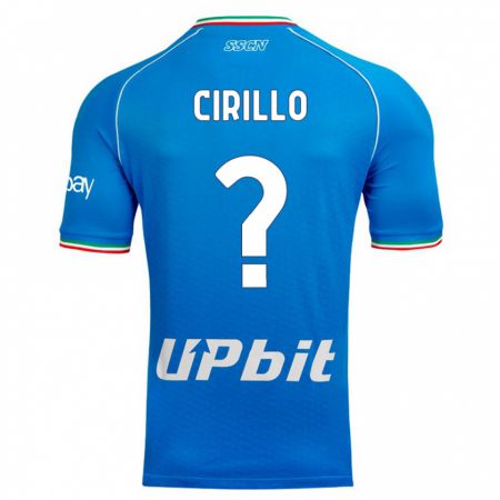 Kandiny Kinder Gioele Cirillo #0 Himmelblau Heimtrikot Trikot 2023/24 T-Shirt