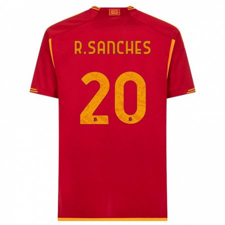 Kandiny Kinder Renato Sanches #20 Rot Heimtrikot Trikot 2023/24 T-Shirt