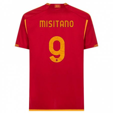 Kandiny Kinder Giulio Misitano #9 Rot Heimtrikot Trikot 2023/24 T-Shirt
