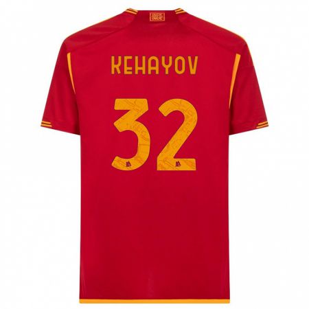 Kandiny Kinder Atanas Kehayov #32 Rot Heimtrikot Trikot 2023/24 T-Shirt