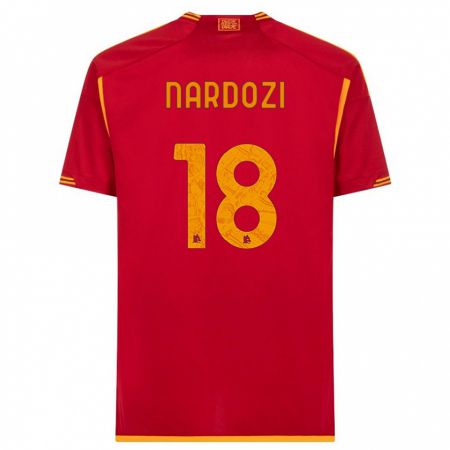 Kandiny Kinder Manuel Nardozi #18 Rot Heimtrikot Trikot 2023/24 T-Shirt
