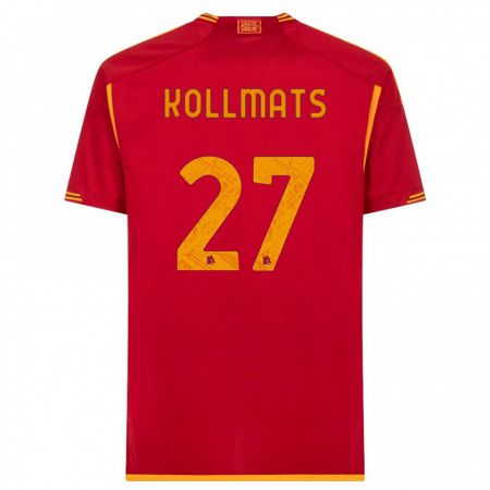 Kandiny Kinder Beata Kollmats #27 Rot Heimtrikot Trikot 2023/24 T-Shirt