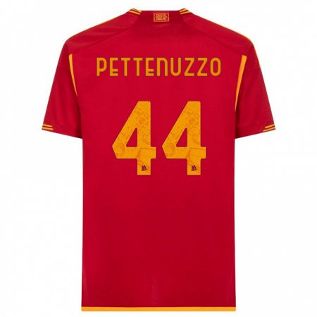 Kandiny Kinder Tecla Pettenuzzo #44 Rot Heimtrikot Trikot 2023/24 T-Shirt
