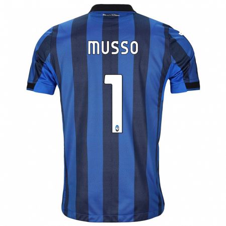 Kandiny Kinder Juan Musso #1 Schwarz Blau Heimtrikot Trikot 2023/24 T-Shirt