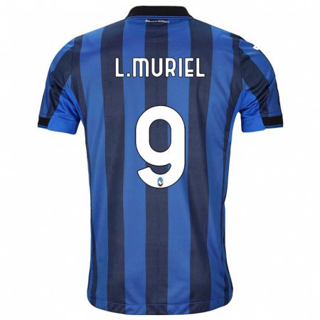 Kandiny Kinder Luis Muriel #9 Schwarz Blau Heimtrikot Trikot 2023/24 T-Shirt