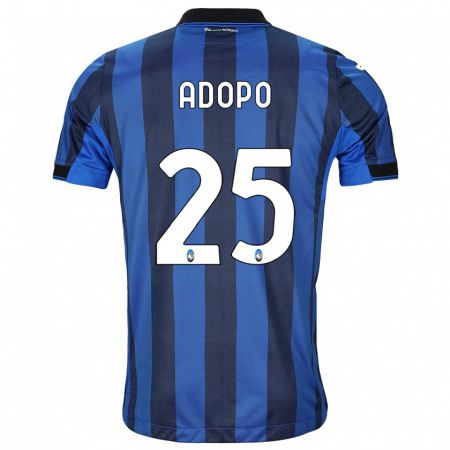 Kandiny Kinder Michel Adopo #25 Schwarz Blau Heimtrikot Trikot 2023/24 T-Shirt
