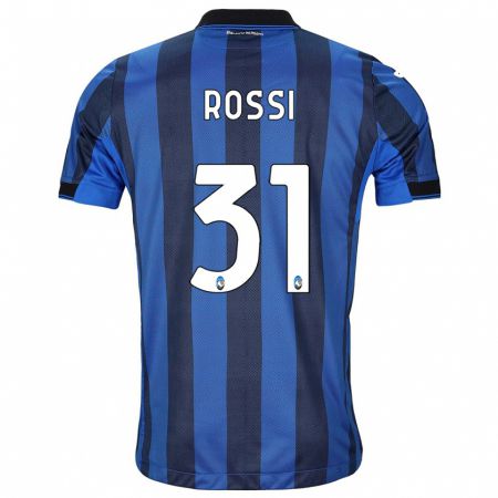 Kandiny Kinder Francesco Rossi #31 Schwarz Blau Heimtrikot Trikot 2023/24 T-Shirt
