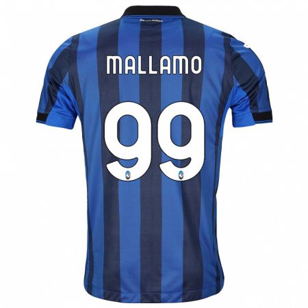 Kandiny Kinder Alessandro Mallamo #99 Schwarz Blau Heimtrikot Trikot 2023/24 T-Shirt