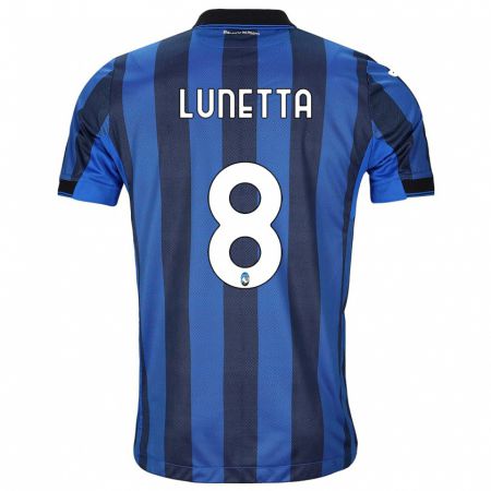 Kandiny Kinder Gabriel Lunetta #8 Schwarz Blau Heimtrikot Trikot 2023/24 T-Shirt