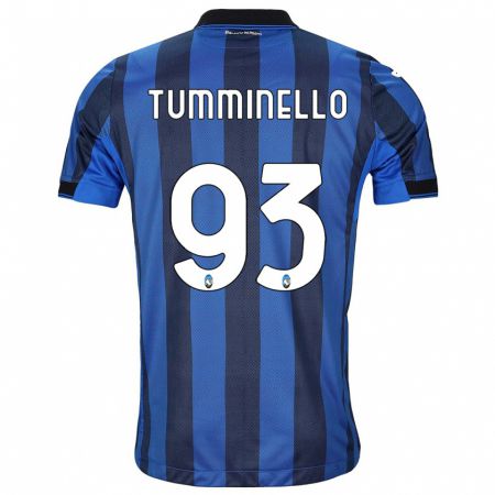 Kandiny Kinder Marco Tumminello #93 Schwarz Blau Heimtrikot Trikot 2023/24 T-Shirt