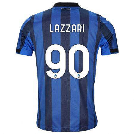Kandiny Kinder Ilaria Lazzari #90 Schwarz Blau Heimtrikot Trikot 2023/24 T-Shirt