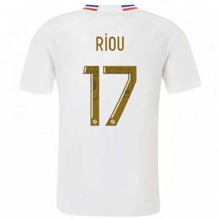 Kandiny Kinder Rémy Riou #17 Weiß Heimtrikot Trikot 2023/24 T-Shirt