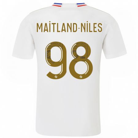 Kandiny Kinder Ainsley Maitland-Niles #98 Weiß Heimtrikot Trikot 2023/24 T-Shirt