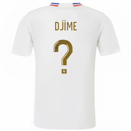 Kandiny Kinder Ahmed Djime #0 Weiß Heimtrikot Trikot 2023/24 T-Shirt