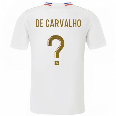 Kandiny Kinder Mathys De Carvalho #0 Weiß Heimtrikot Trikot 2023/24 T-Shirt
