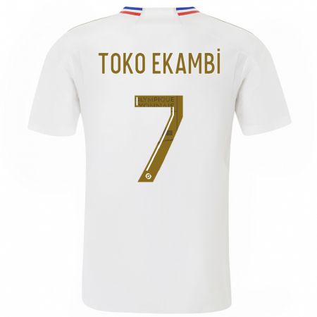 Kandiny Kinder Karl Toko Ekambi #7 Weiß Heimtrikot Trikot 2023/24 T-Shirt