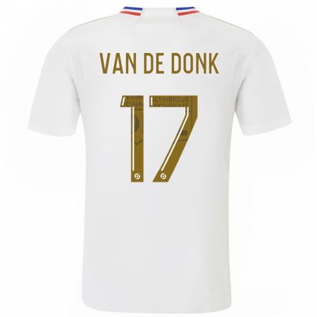 Kandiny Kinder Danielle Van De Donk #17 Weiß Heimtrikot Trikot 2023/24 T-Shirt