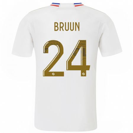 Kandiny Kinder Signe Bruun #24 Weiß Heimtrikot Trikot 2023/24 T-Shirt