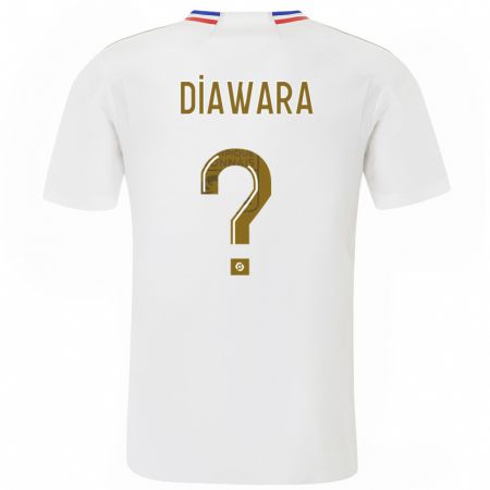 Kandiny Kinder Tidiane Diawara #0 Weiß Heimtrikot Trikot 2023/24 T-Shirt