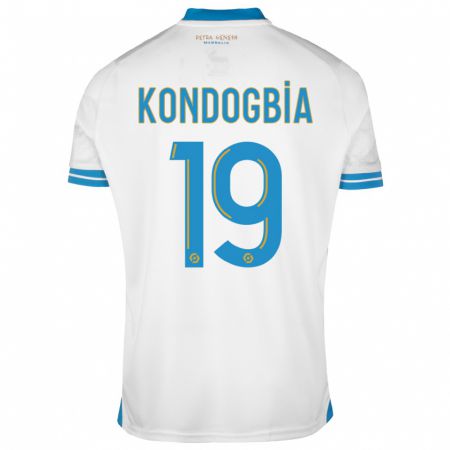 Kandiny Kinder Geoffrey Kondogbia #19 Weiß Heimtrikot Trikot 2023/24 T-Shirt