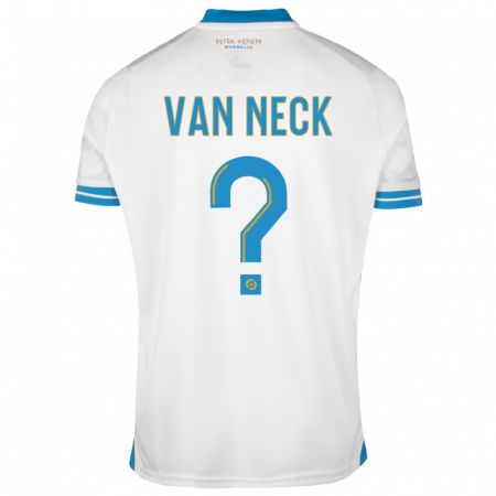 Kandiny Kinder Jelle Van Neck #0 Weiß Heimtrikot Trikot 2023/24 T-Shirt