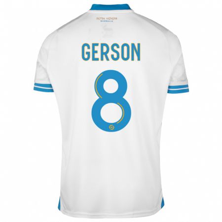 Kandiny Kinder Gerson #8 Weiß Heimtrikot Trikot 2023/24 T-Shirt