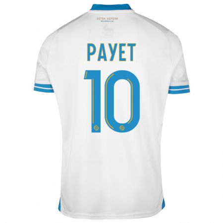 Kandiny Kinder Dimitri Payet #10 Weiß Heimtrikot Trikot 2023/24 T-Shirt