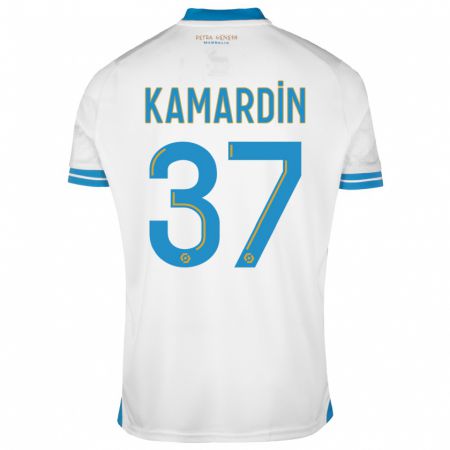Kandiny Kinder Aaron Kamardin #37 Weiß Heimtrikot Trikot 2023/24 T-Shirt