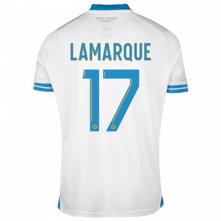 Kandiny Kinder Alais Lamarque #17 Weiß Heimtrikot Trikot 2023/24 T-Shirt