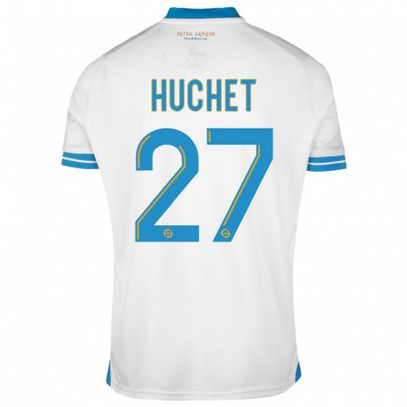 Kandiny Kinder Sarah Huchet #27 Weiß Heimtrikot Trikot 2023/24 T-Shirt