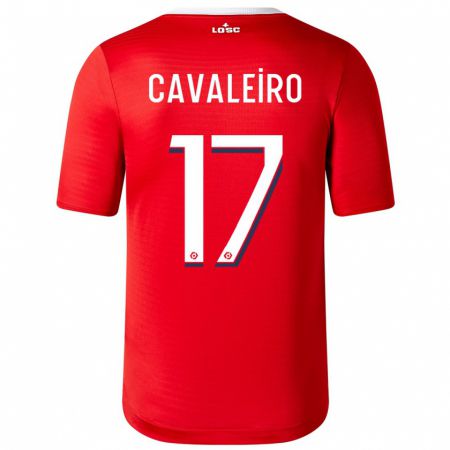Kandiny Kinder Ivan Cavaleiro #17 Rot Heimtrikot Trikot 2023/24 T-Shirt