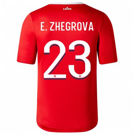 Kandiny Kinder Edon Zhegrova #23 Rot Heimtrikot Trikot 2023/24 T-Shirt