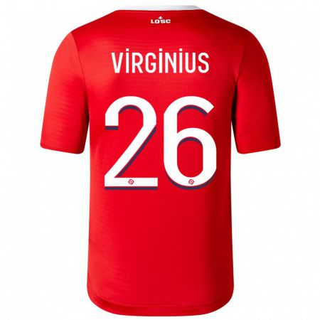 Kandiny Kinder Alan Virginius #26 Rot Heimtrikot Trikot 2023/24 T-Shirt