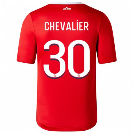 Kandiny Kinder Lucas Chevalier #30 Rot Heimtrikot Trikot 2023/24 T-Shirt