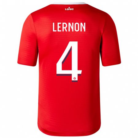 Kandiny Kinder Jessica Lernon #4 Rot Heimtrikot Trikot 2023/24 T-Shirt
