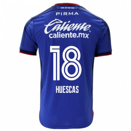 Kandiny Kinder Rodrigo Huescas #18 Blau Heimtrikot Trikot 2023/24 T-Shirt