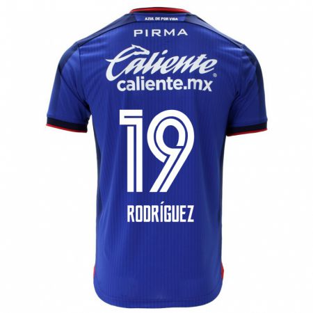Kandiny Kinder Carlos Rodríguez #19 Blau Heimtrikot Trikot 2023/24 T-Shirt