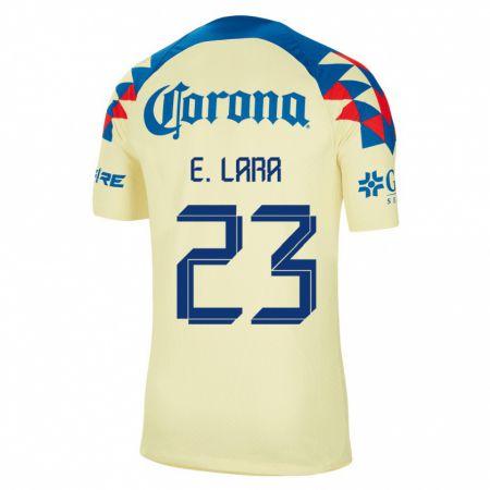 Kandiny Kinder Emilio Lara #23 Gelb Heimtrikot Trikot 2023/24 T-Shirt