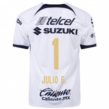 Kandiny Kinder Julio González #1 Weiß Heimtrikot Trikot 2023/24 T-Shirt