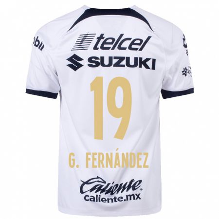 Kandiny Kinder Gabriel Fernández #19 Weiß Heimtrikot Trikot 2023/24 T-Shirt