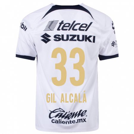 Kandiny Kinder Gil Alcalá #33 Weiß Heimtrikot Trikot 2023/24 T-Shirt