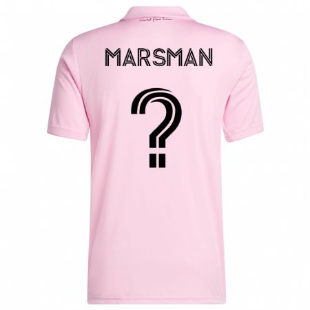 Kandiny Kinder Nick Marsman #0 Rosa Heimtrikot Trikot 2023/24 T-Shirt