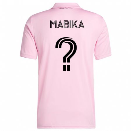 Kandiny Kinder Aimé Mabika #0 Rosa Heimtrikot Trikot 2023/24 T-Shirt