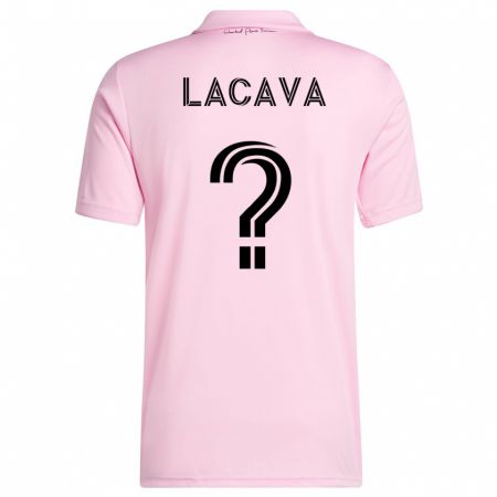Kandiny Kinder Jake Lacava #0 Rosa Heimtrikot Trikot 2023/24 T-Shirt